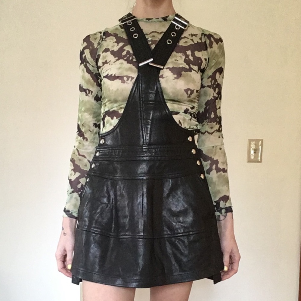 Leather Mini Dress